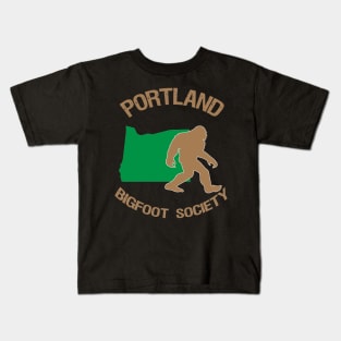 Portland Bigfoot Society Kids T-Shirt